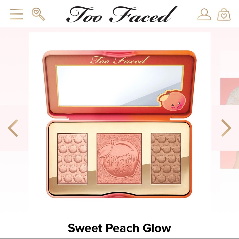 Sweet Peach Glow highlighter palette